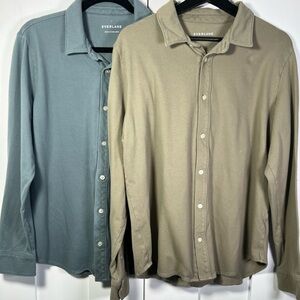 Everlane Long Sleeve Button-Down Shirts Bundle (2)